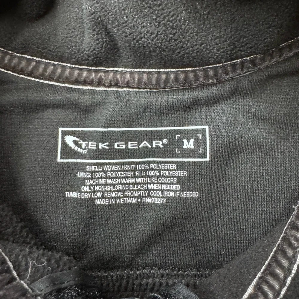 Tek Gear Black Sleeveless Zip-Up Vest - Picture 3 of 6